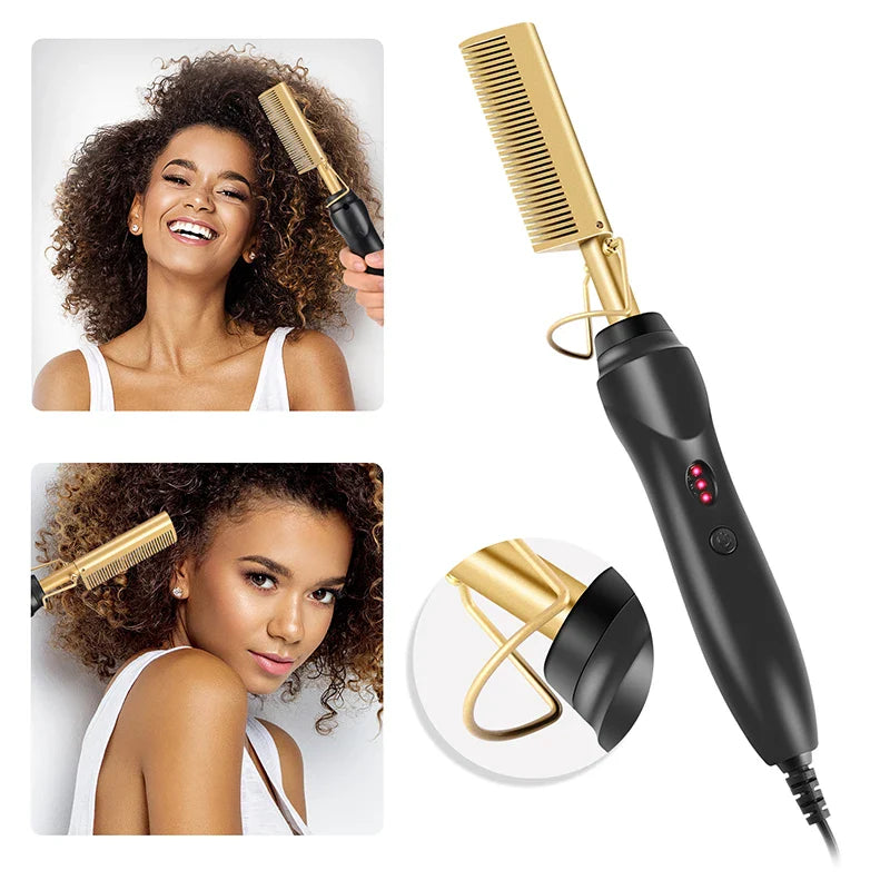 2 in 1  Electric Hair Straightener Curler