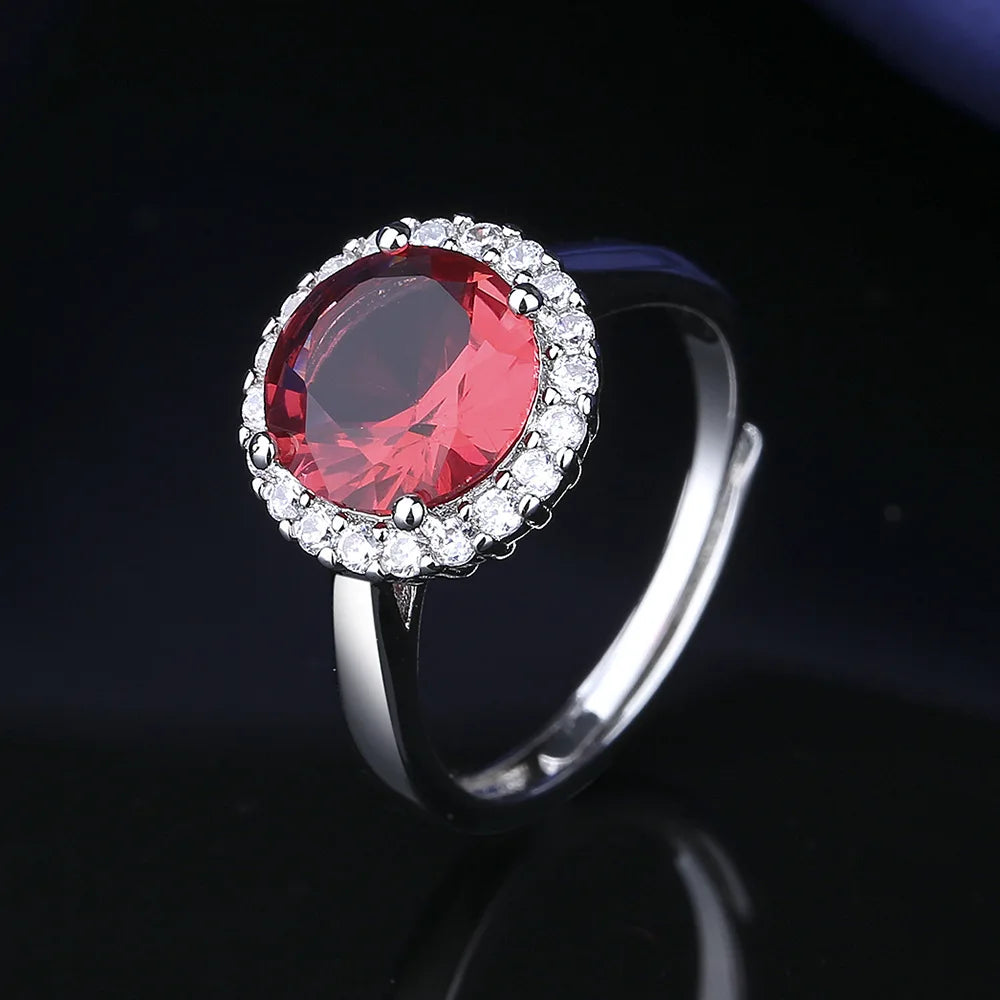 New Ring Heart 925 sterling silver Belle Ring CZ zircon Fit original Ring