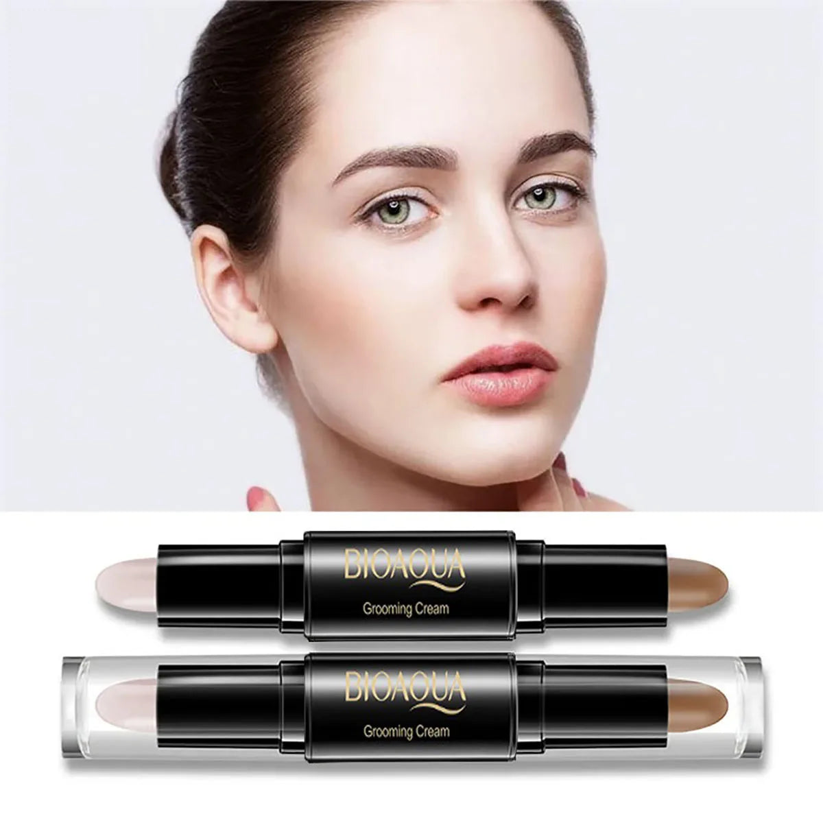 Double Head Contour Face Foundation Concealer Pen Long Lasting Dark Circles Corrector Contour Concealers Stick Cosmetic Makeup