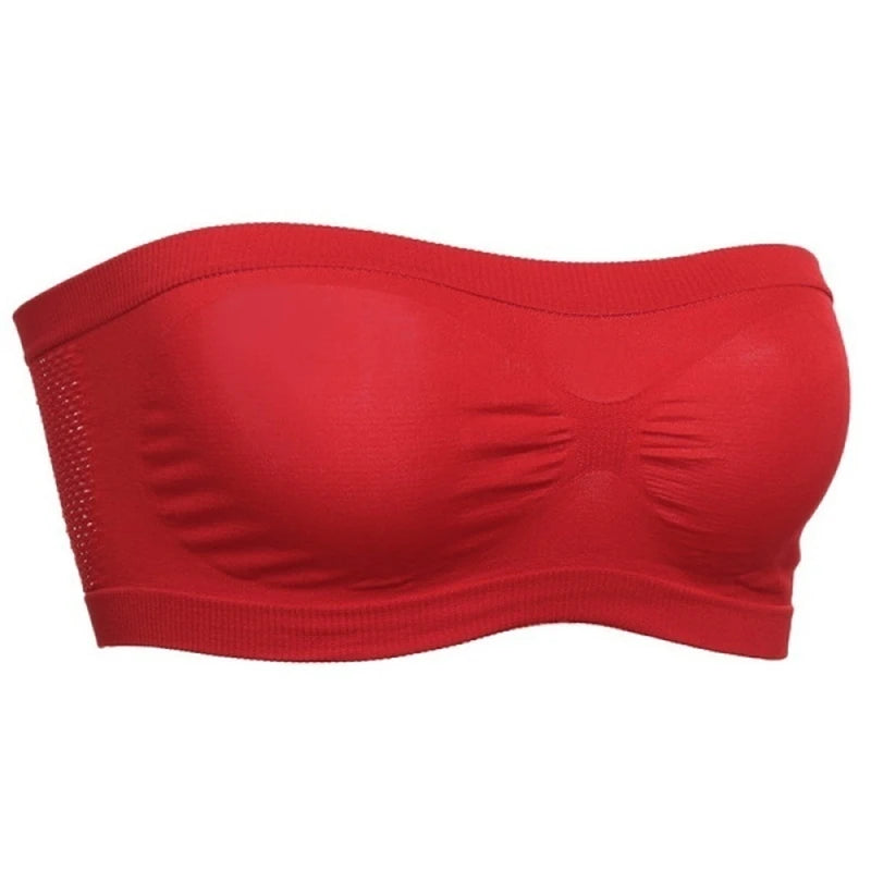 Lady's Sexy Strapless Crop Top Bra