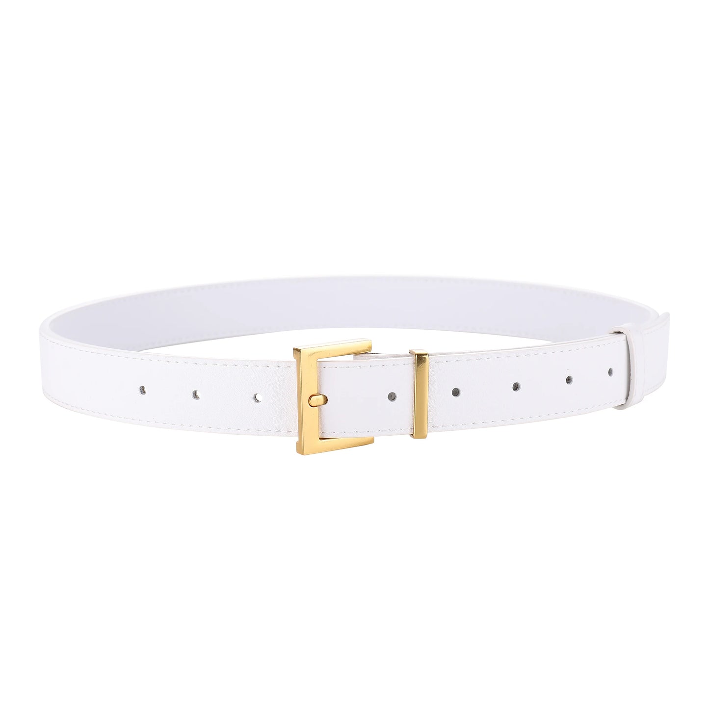 Luxury Double Genuine Leather Belt for Women Jeans Casual