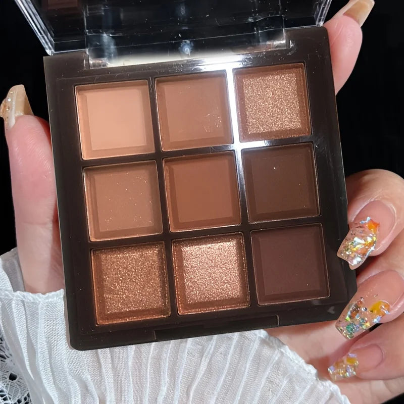 9 Colors Eyeshadow Palette Mocha Chocolate