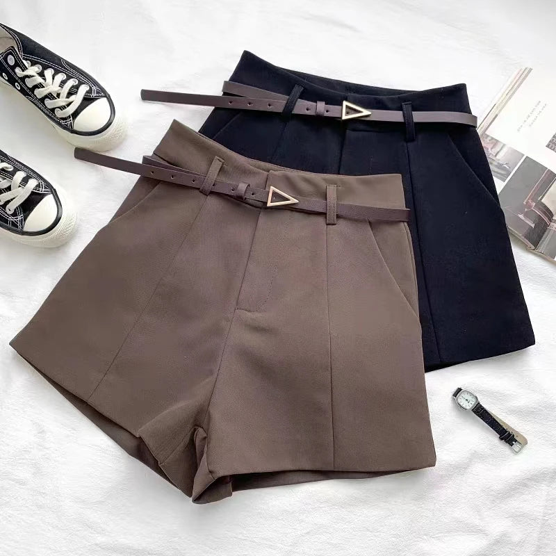 Casual Women's Shorts A-line High Waist Short Chic