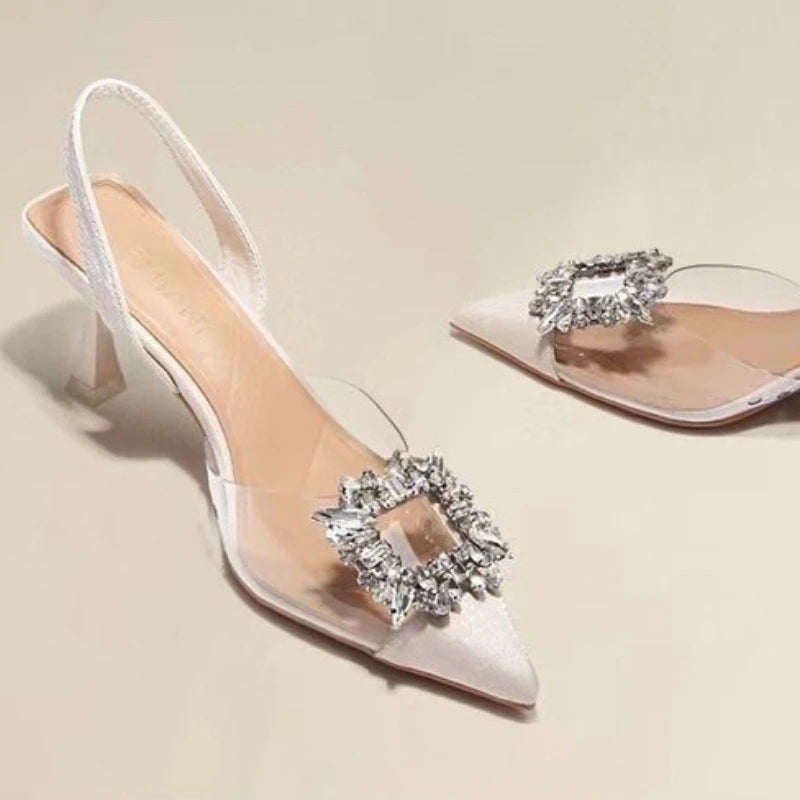 New Sexy Banquet Comfortable Crystal Women's High Heels