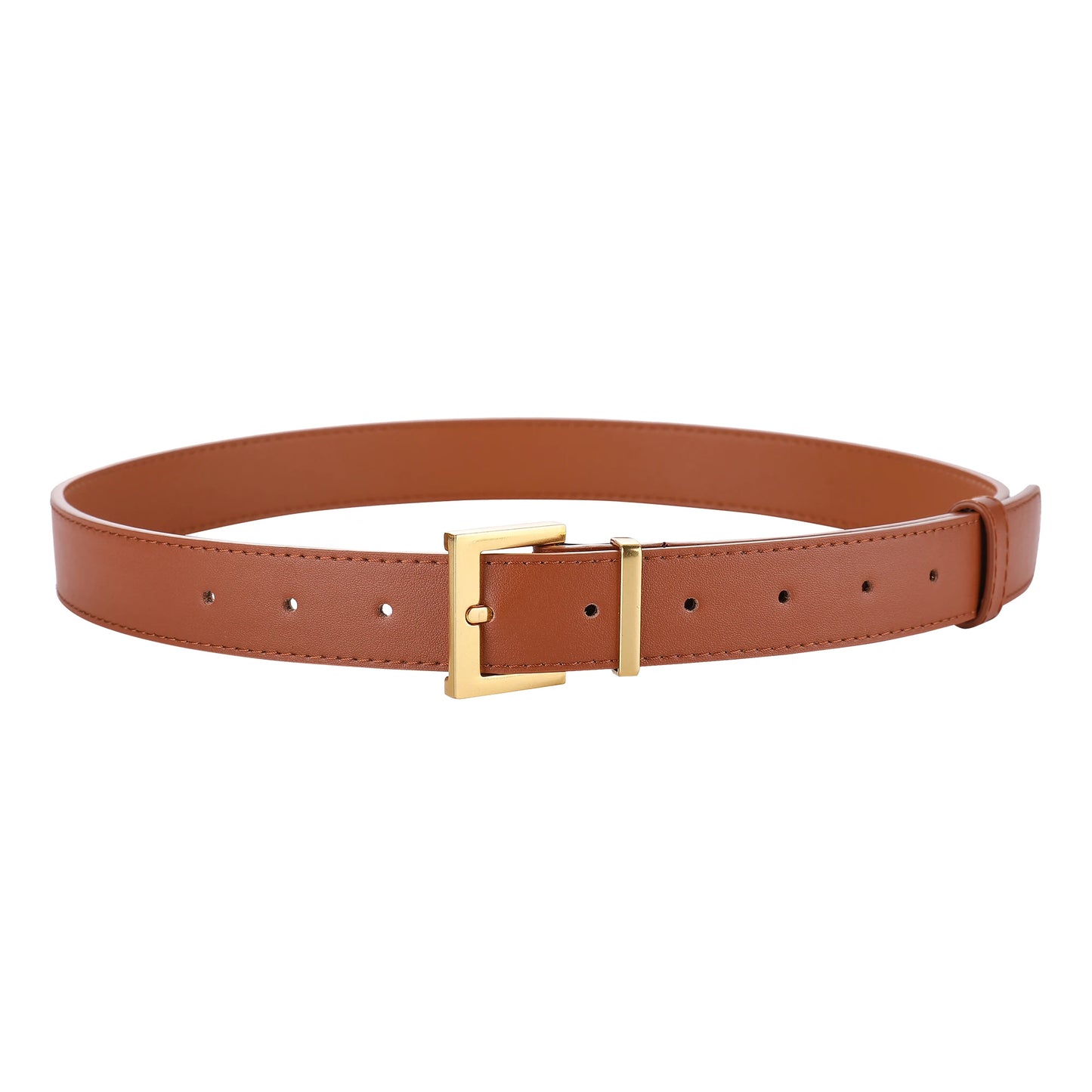 Luxury Double Genuine Leather Belt for Women Jeans Casual