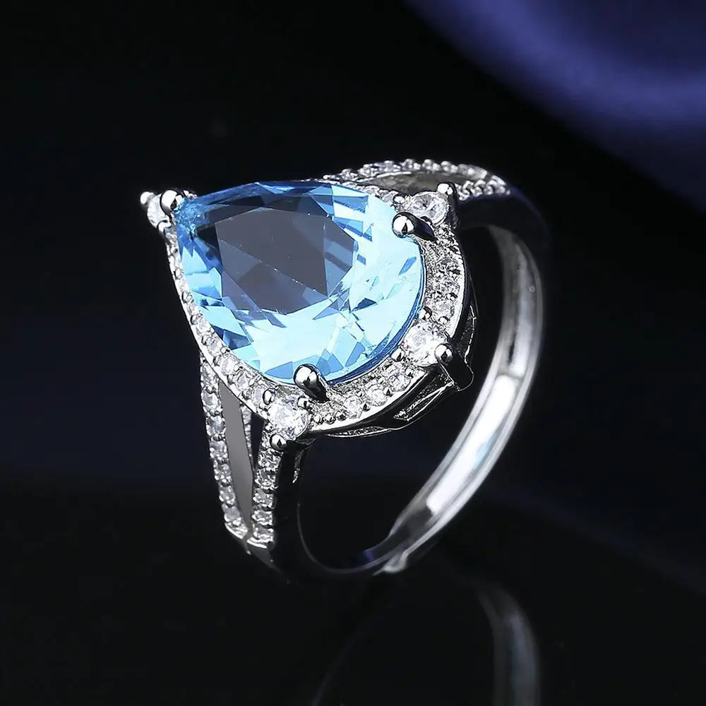 New Ring Heart 925 sterling silver Belle Ring CZ zircon Fit original Ring