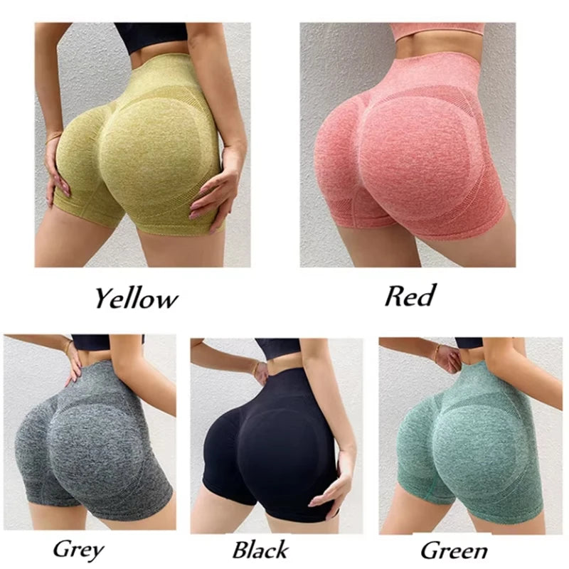 Women Yoga Shorts High Waist Workout Shorts