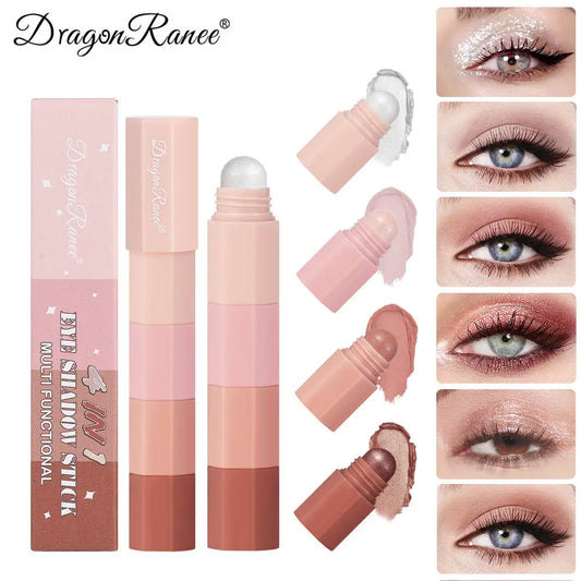 4 color/set Lazy Eyeshadow Pencil Waterproof Non-Smudge Highlighter