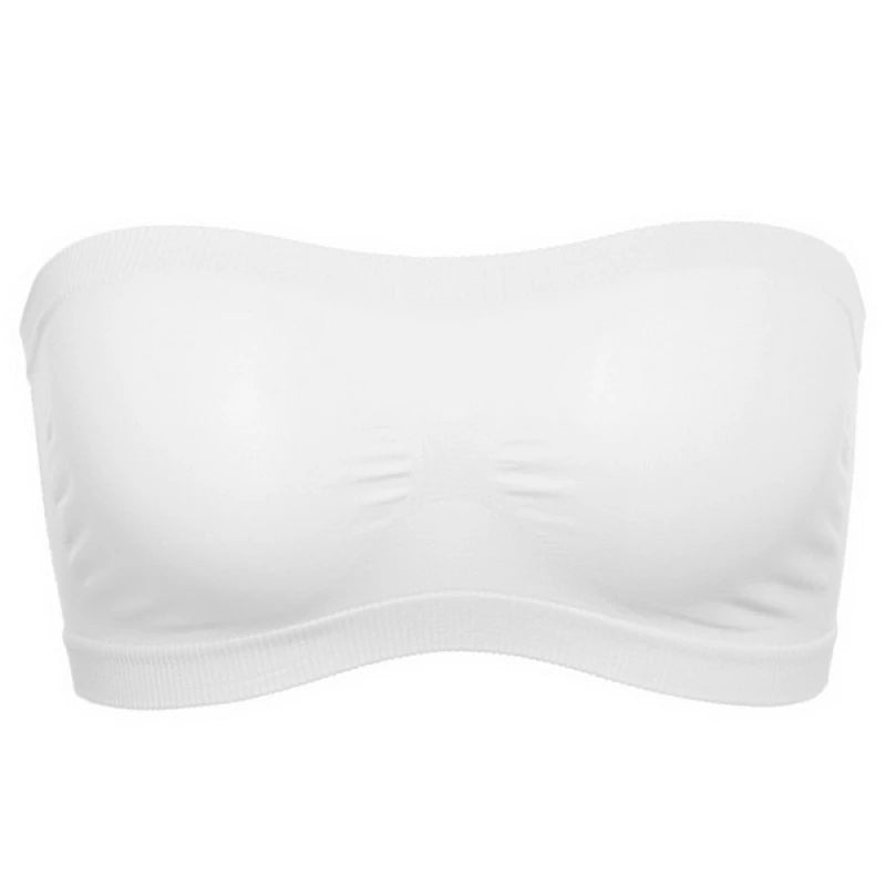 Lady's Sexy Strapless Crop Top Bra