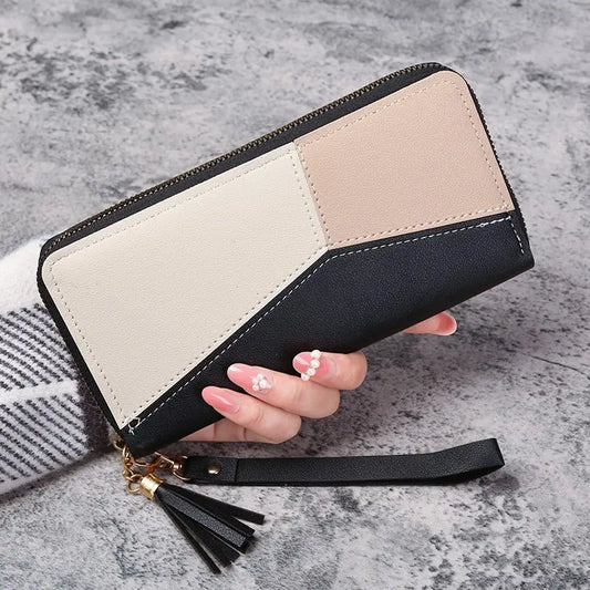 Fashion Zipper Wallets Womens Long Purses Handbags