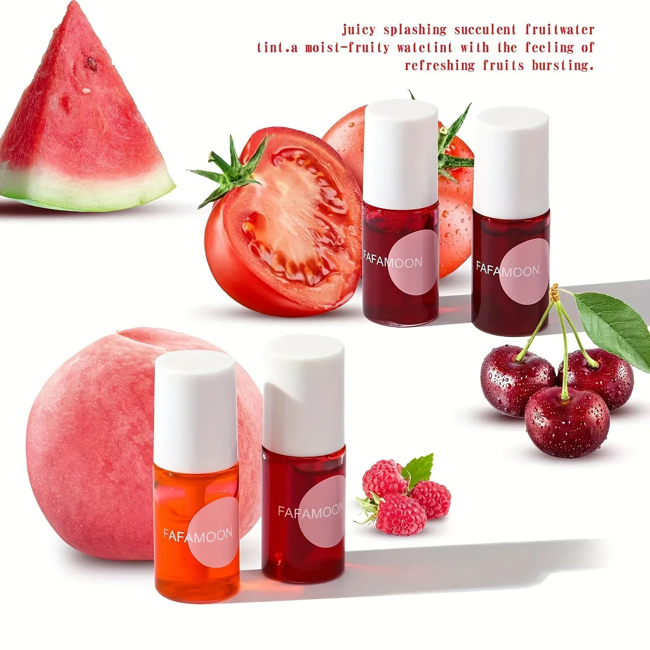 4 color Fruity Lip Tint Water Gloss Tint