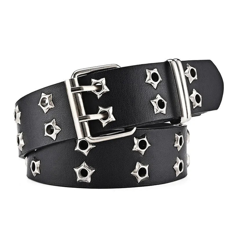 New Star Eye Rivet Belt Goth Style