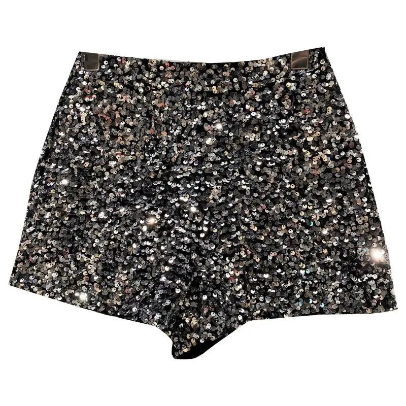 Velvet Shorts Women Sequined Shiny Versatile Short