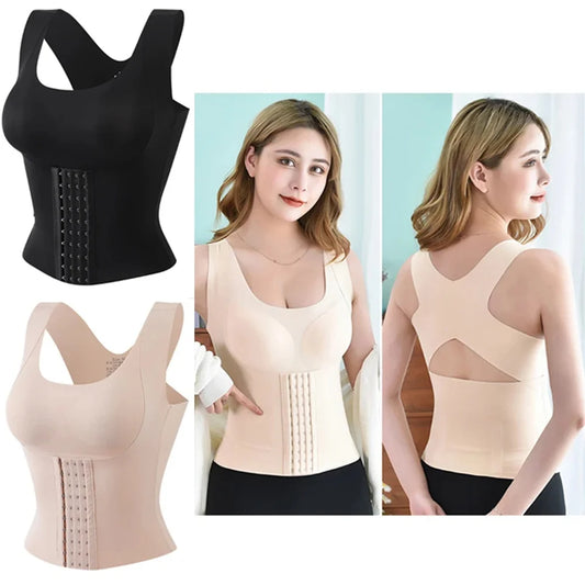 Women's 3 In 1 Waist Button Bra Styling