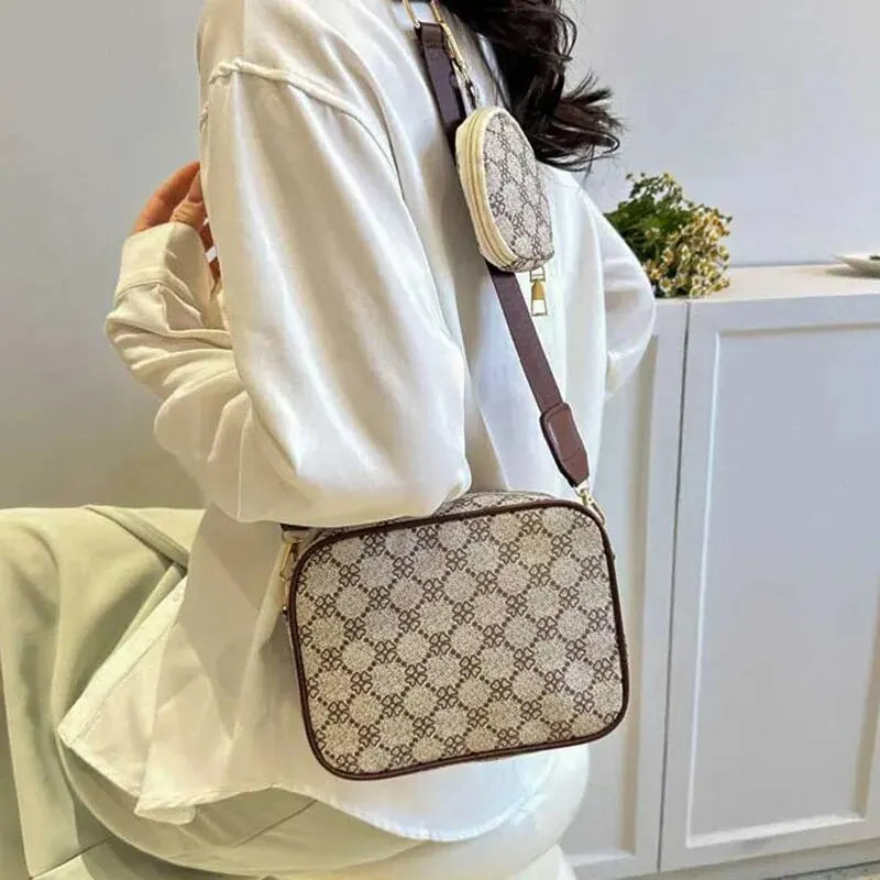 Vintage Fashion Handle Handbag Women Solid Soft PU Leather Women