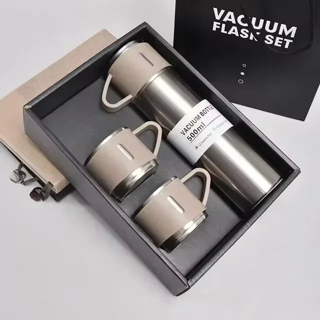 Stainless Steel Vacuum-Bottle Coffee Mug, Thermal Mug, 500ml