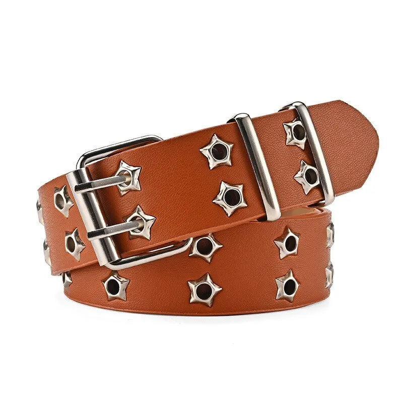 New Star Eye Rivet Belt Goth Style