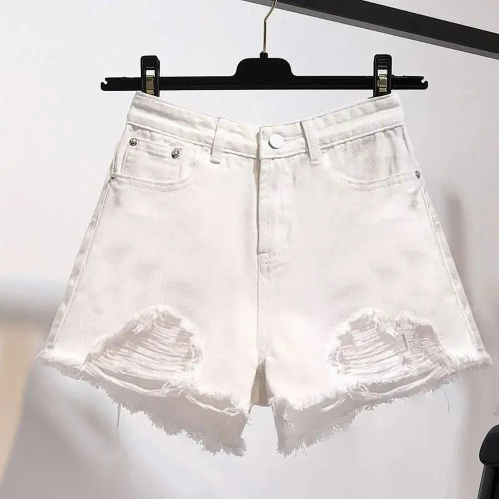 Cowboy Shorts Korean High Waist Casual Denim