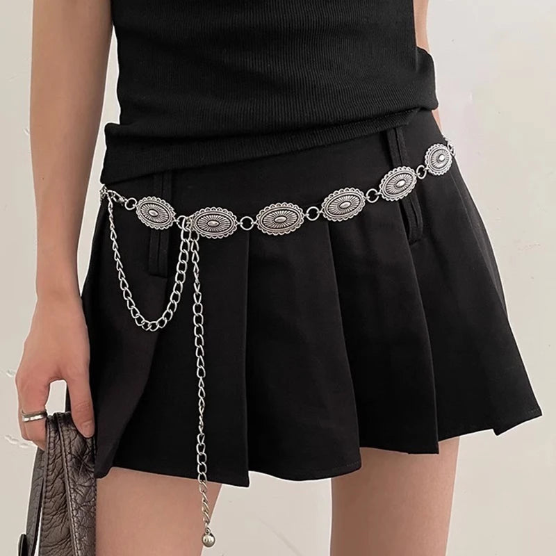 Ethnic style waist chain accessories belt women's dress