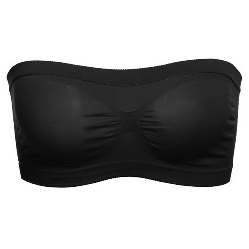 Lady's Sexy Strapless Crop Top Bra