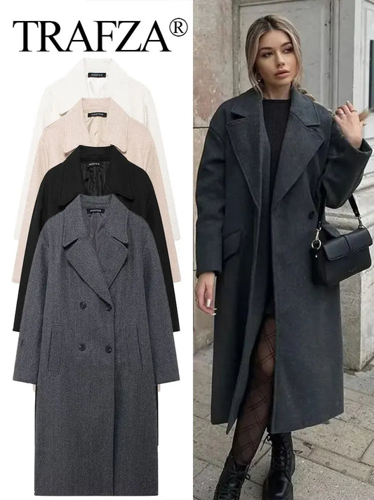 Solid Lapel Coat