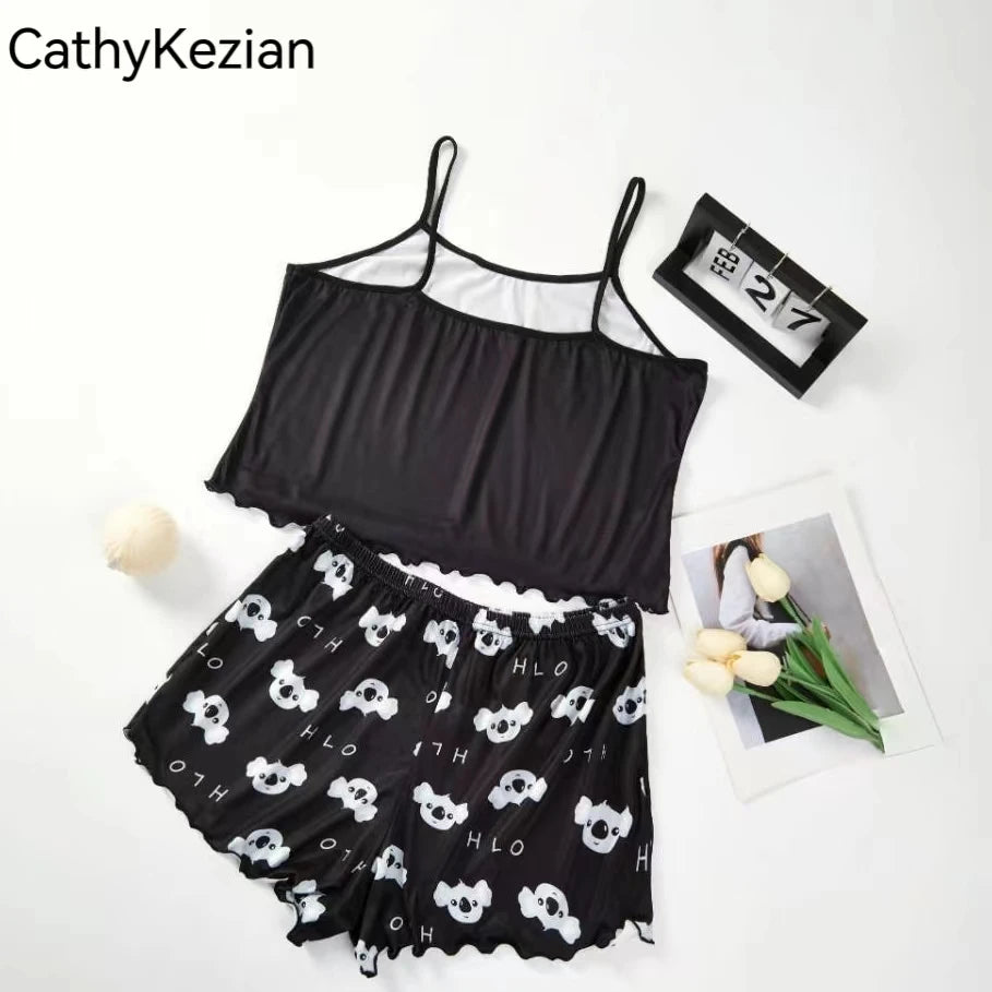 Women Pajamas Sleepwear 2 pcs