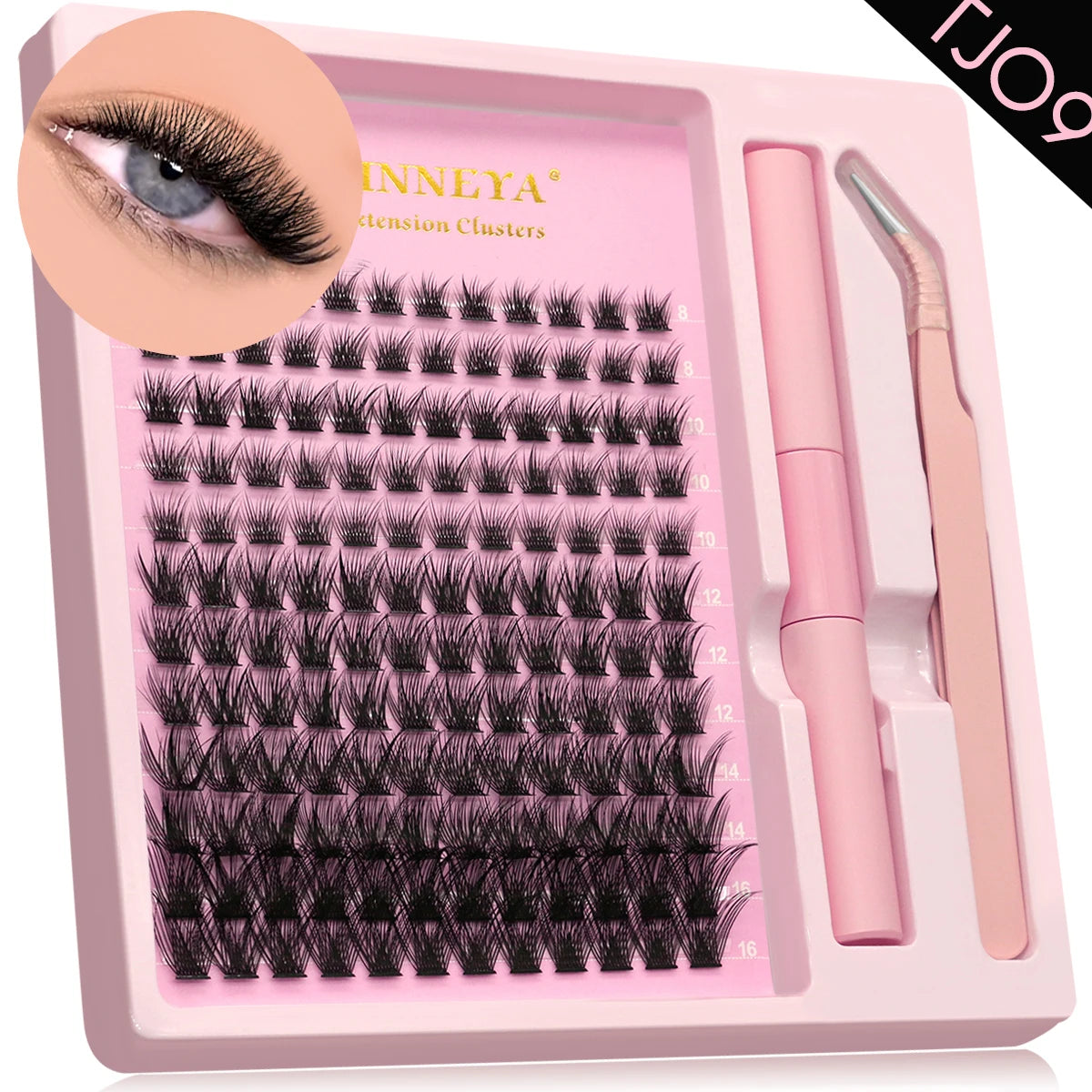 Lash Clusters Kit With Waterproof Strong Hold DIY Lash Extension Makeup