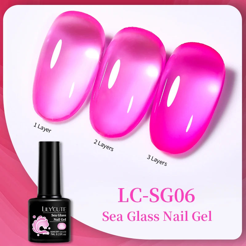 LILYCUTE 129 Colors 7ML Nail Gel Polish Nail Supplies Vernis Semi Permanent Nail Art Manicure Soak Off LED UV Gel Nail Varnishes