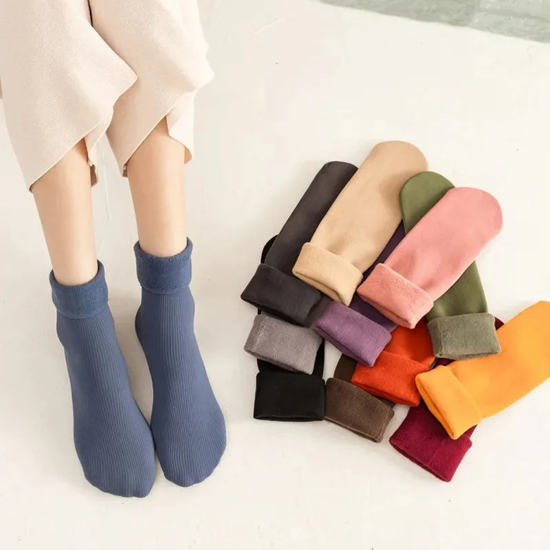 10 Pairs Fuzzy Print Socks Cute & Lightweight Invisible Socks Women's