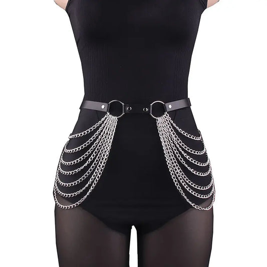 Women Sexy Leg Chain Harness garter Belt