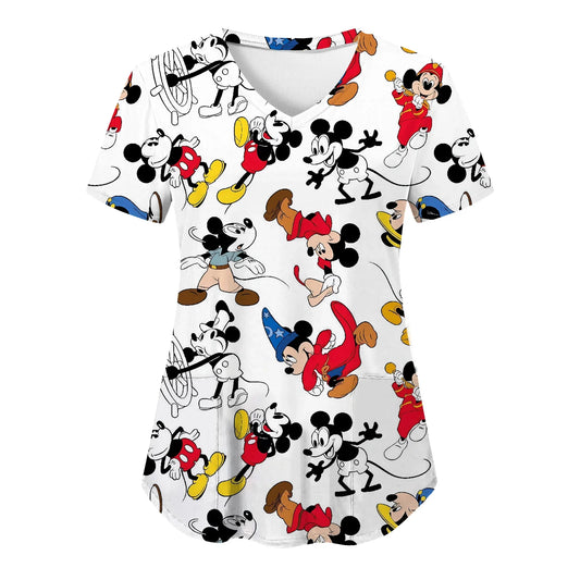 T Shirts Minnie Mouse V Neck Woman Clothes