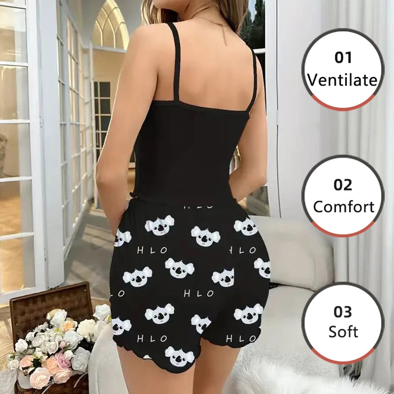 Women Pajamas Sleepwear 2 pcs