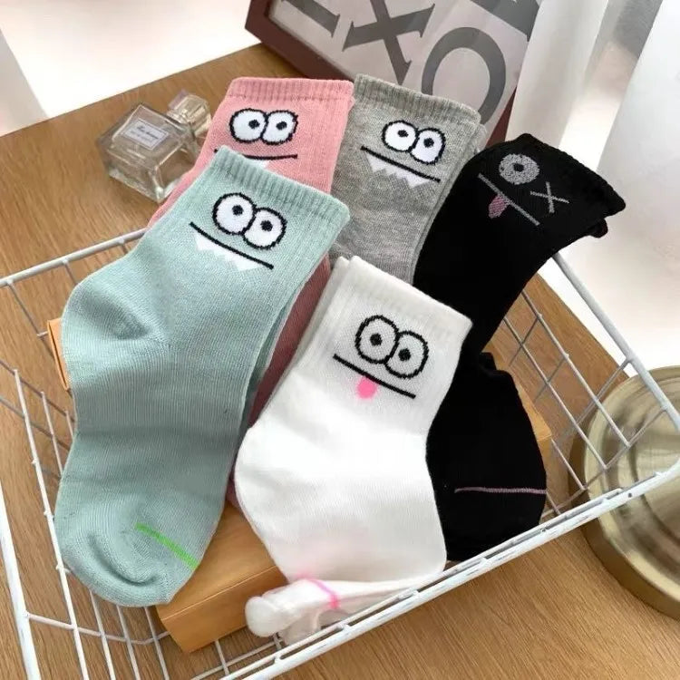 5 Pairs Womens Socks Lovely Cow Pattern Short Socks