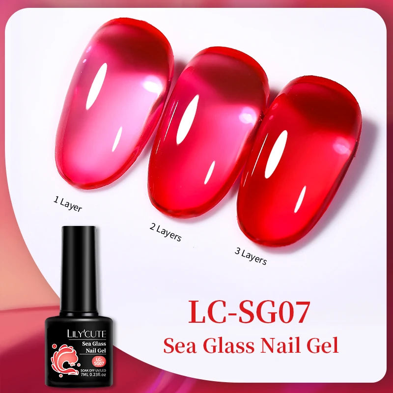 LILYCUTE 129 Colors 7ML Nail Gel Polish Nail Supplies Vernis Semi Permanent Nail Art Manicure Soak Off LED UV Gel Nail Varnishes