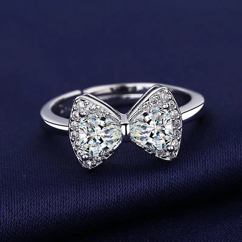 New Ring Heart 925 sterling silver Belle Ring CZ zircon Fit original Ring