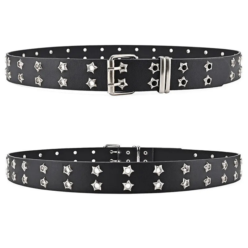 New Star Eye Rivet Belt Goth Style