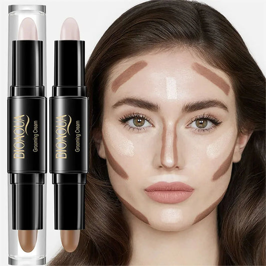 Double Head Contour Face Foundation Concealer Pen Long Lasting Dark Circles Corrector Contour Concealers Stick Cosmetic Makeup