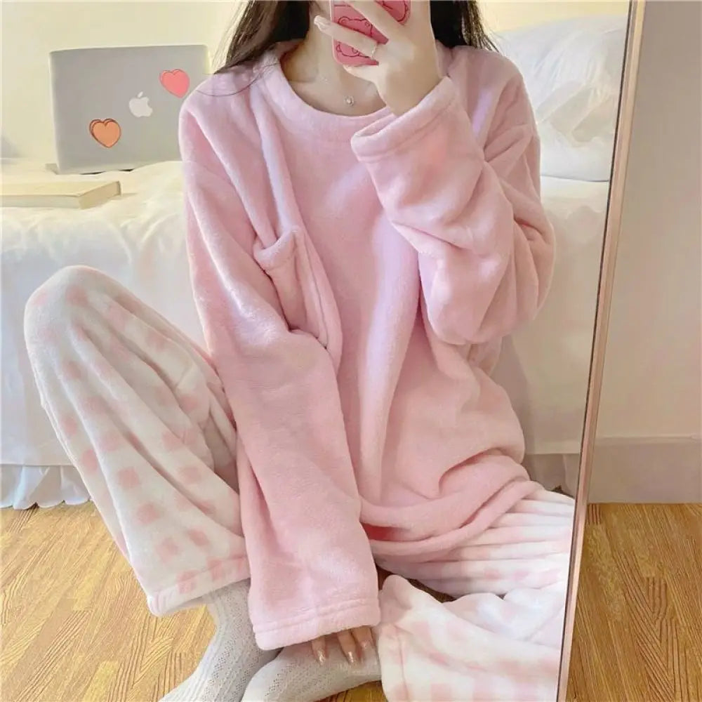 Fleece Thick Warm Women's Pajama