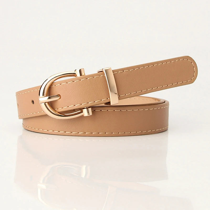 Leather Female Belt Strap Black Brown Green Women Belts