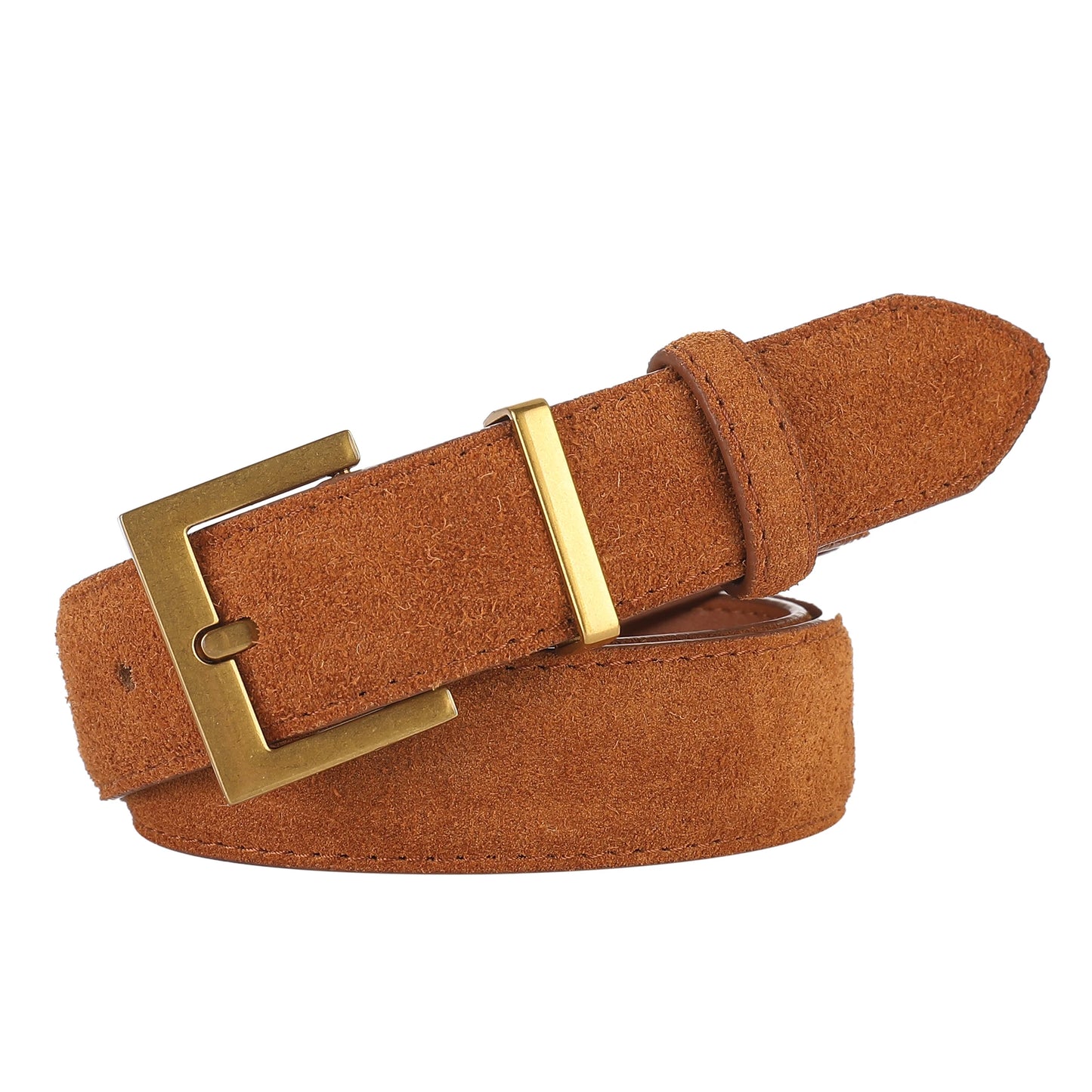 Luxury Double Genuine Leather Belt for Women Jeans Casual