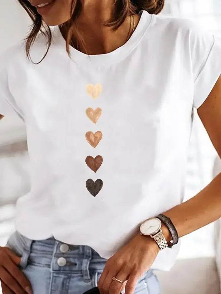 Short Sleeve Casual Ladies Fashion