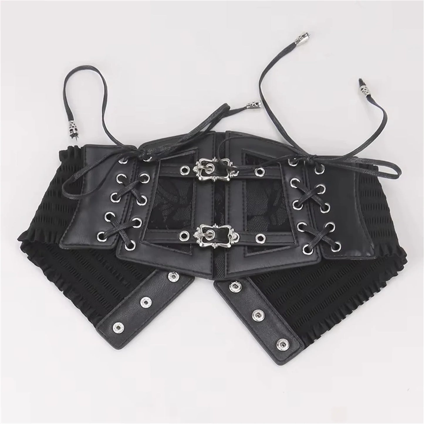 Lace Elastic Retro Pin Buckle Ladies's -size Belts