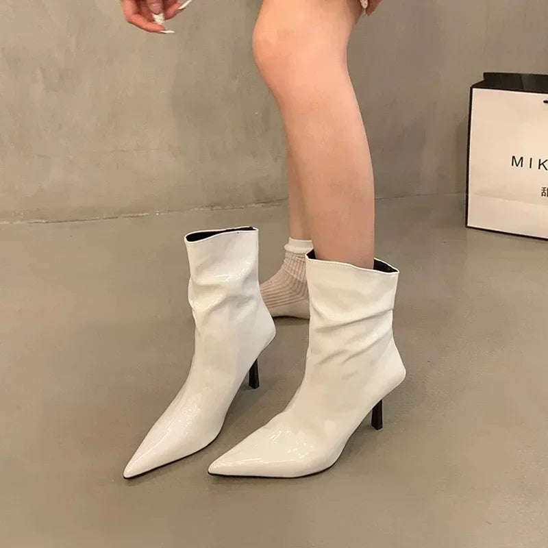 Women High Heel Ankle Boots Sexy Stilettos Shoes