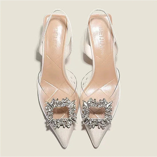 New Sexy Banquet Comfortable Crystal Women's High Heels