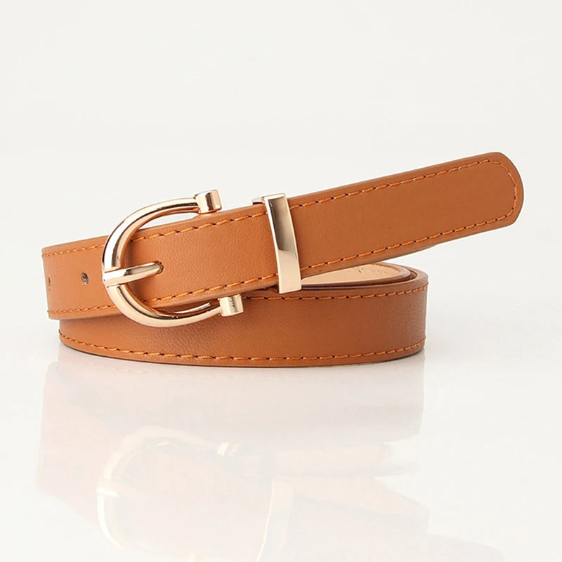 Leather Female Belt Strap Black Brown Green Women Belts