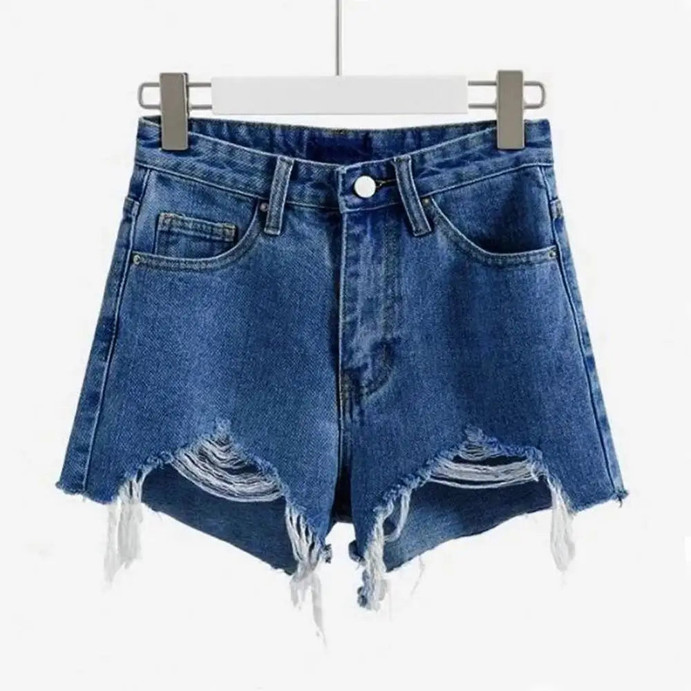 Cowboy Shorts Korean High Waist Casual Denim