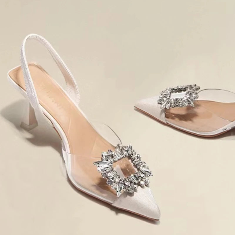 New Sexy Banquet Comfortable Crystal Women's High Heels