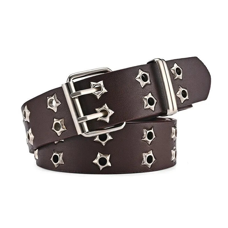 New Star Eye Rivet Belt Goth Style