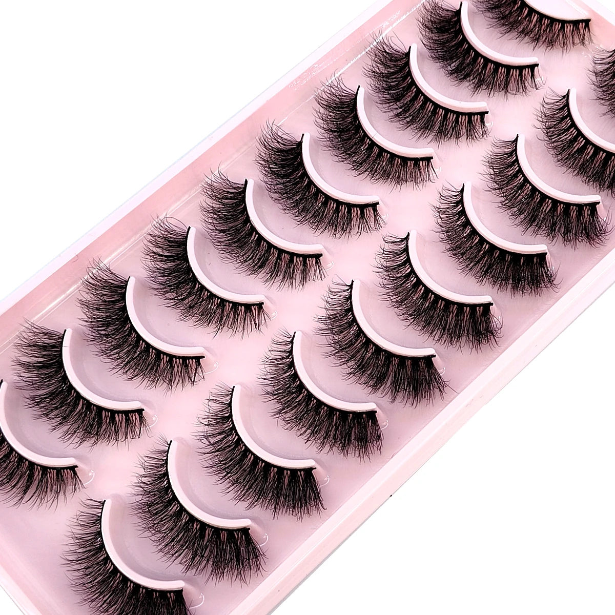 10 Pairs Faux Mink Eyelashes Handmade False Eyelashes