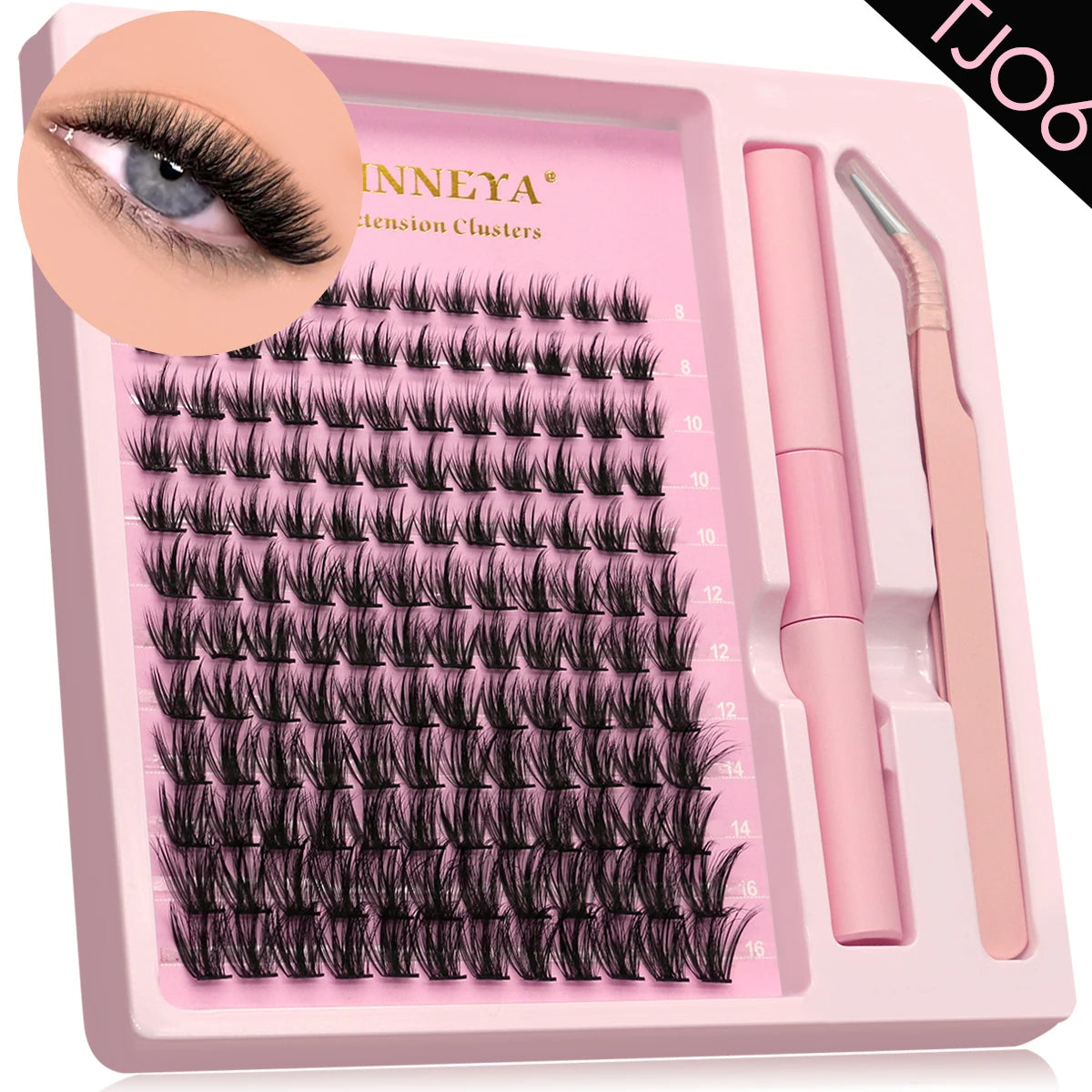 Lash Clusters Kit With Waterproof Strong Hold DIY Lash Extension Makeup